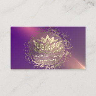 Glitzer Lotus Violet Visitenkarte