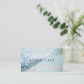 Glitzer Loyalty 10 Nails Lashes Visitenkarte (Stehend Vorderseite)