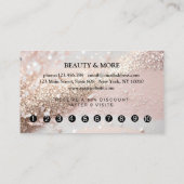 Glitzer Loyalty 10 Nails Lashes Visitenkarte (Rückseite)