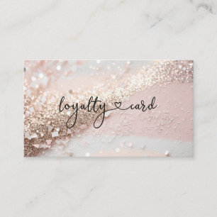 Glitzer Loyalty 10 Nails Lashes Visitenkarte