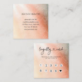 Glitzer Loyalty 10 Nails Lashes Visitenkarte (Vorne/Hinten)