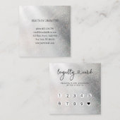 Glitzer Loyalty 10 Nails Lashes Visitenkarte (Vorne/Hinten)