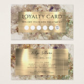 Glitzer Loyalty Card für Wasserfarbe und Fohlen (Vorne & Hinten)