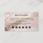 Glitzer Loyalty Karte 5 Nails Lashes (Rückseite)