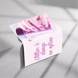 Glitzer macht das Ganze glänzend, Nagellalondekor  Poster