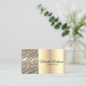 Glitzer Makeup Artist Friseur Salon Visitenkarte (Stehend Vorderseite)