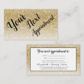 Glitzer Makeup Artist Friseur Stellenkarte Visitenkarte (Vorne/Hinten)