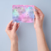 Glitzer Makeup Augenbrauen Packungsbeilage Rosa Flyer (Gruppe)