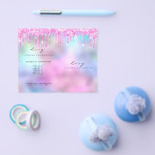 Glitzer Makeup Augenbrauen Packungsbeilage Rosa Flyer (Einzeln)