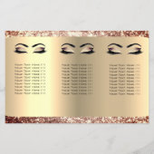 Glitzer Makeup Eyes Lash Rose DL 3 Packungsbeilage Flyer (Hinten)