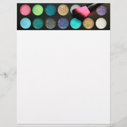 Glitzer Makeup Flyer (Vorne)