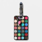 Glitzer Makeup Gepäckmarke Gepäckanhänger (Rückseite vertikal)