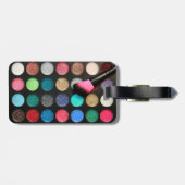 Glitzer Makeup Gepäckmarke Gepäckanhänger (Rückseite horizontal)