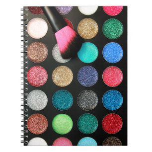 Glitzer Makeup Notebook Notizblock