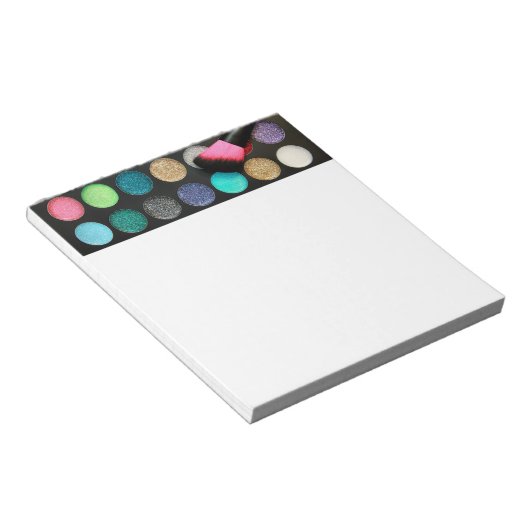Glitzer Makeup Notepad Notizblock (angewinkelt)