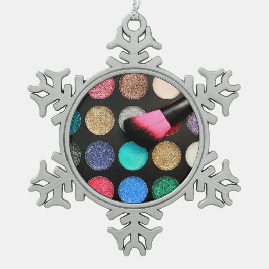 Glitzer Makeup Ornament (Vorderseite)