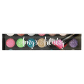 Glitzer Makeup Palette Namensplakette (Vorderseite)