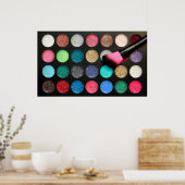 Glitzer Makeup Palette Poster (Küche)