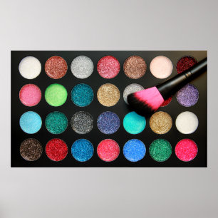 Glitzer Makeup Palette Poster