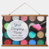 Glitzer Makeup Palette Wandteppich Mit Holzrahmen (Vorne)