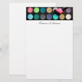 Glitzer Makeup Stationery Briefpapier (Vorne/Hinten)