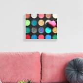 Glitzer Makeup Stretched Canvas Print Leinwanddruck (Insitu (Wohnzimmer))