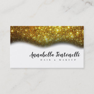 Glitzer Makeup Stylist Cosmetologist Business Card Visitenkarte