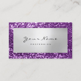 Glitzer Makeup Stylist Fashion Blogger Violet Visitenkarte