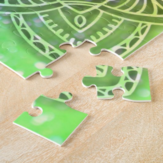 Glitzer Mandala Hologram Bright Rainbow Puzzle (Seite)