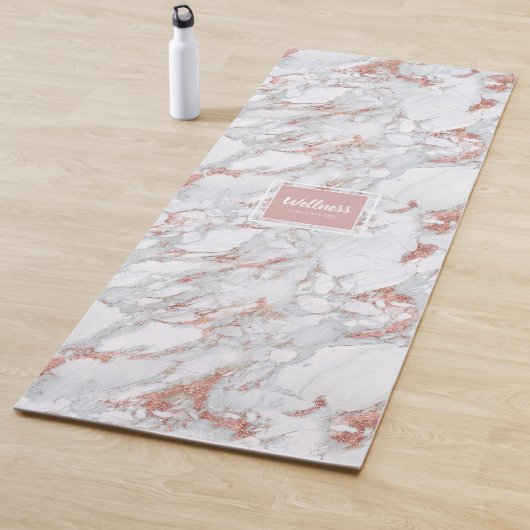 Glitzer Marble Rose Gold ID507 Yogamatte (Beispiel)