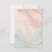 Glitzer Marble Splash Liquid Dankeskarte (Rückseite)