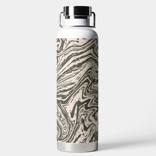 Glitzer Marble Trinkflasche (Rückseite)