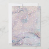 Glitzer Marmorboden Erste Kommunion Einladung (Rückseite)