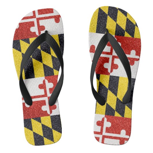 Glitzer-Maryland-Flag-Flops Badesandalen (Fußbett)