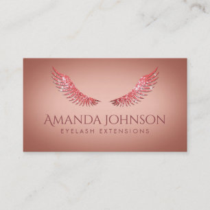 Glitzer Mascara Eyelash Erweiterungen Rosa Rose Ka Visitenkarte