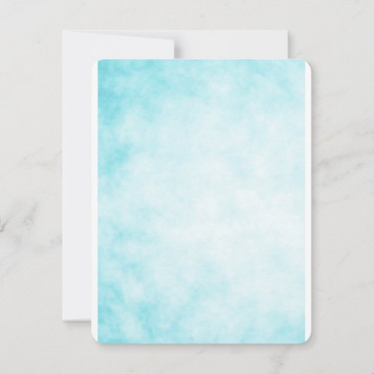 Glitzer-Meerjungfrau, danke, unter dem Meer zu Dankeskarte (Rückseite)