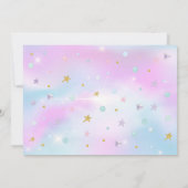 Glitzer Meerjungfrau und Pirate unter dem Meer Geb Einladung (Rückseite)