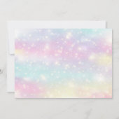 Glitzer Meerjungfrau unter dem Meer Einladung (Rückseite)