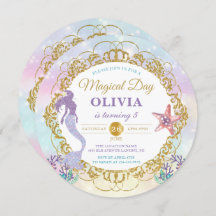 Glitzer Meerjungfrau unter dem Meer Geburtstag Fot