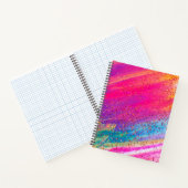 Glitzer Mehrfarbiges Rainbow-farbiges rosa Noteboo Notizblock (Innenseite)