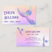 Glitzer Meraid Schwanz Imitate Folie Visitenkarte (Vorne/Hinten)