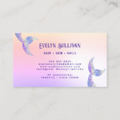 Glitzer Meraid Schwanz Imitate Folie Visitenkarte (Rückseite)