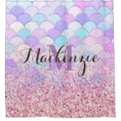 Glitzer Mermaid Duschvorhang (Vorderseite)