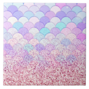 Glitzer Mermaid Fliese