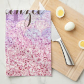 Glitzer Mermaid Geschirrtuch (Viertel Falte)