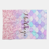 Glitzer Mermaid Geschirrtuch (Horizontal)
