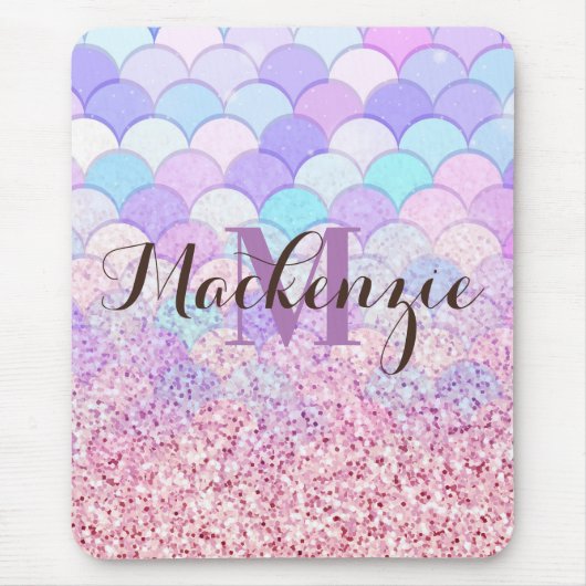 Glitzer Mermaid Mousepad (Vorne)