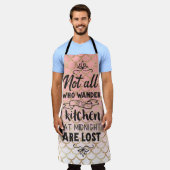 Glitzer Mermaid Scale Funny Quote Schürze (Getragen)