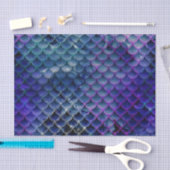 Glitzer Mermaid Scales Muster Seidenpapier (Handwerk)