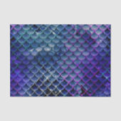 Glitzer Mermaid Scales Muster Seidenpapier (Vorderseite)